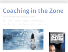 Tablet Screenshot of coachinginthezone.com